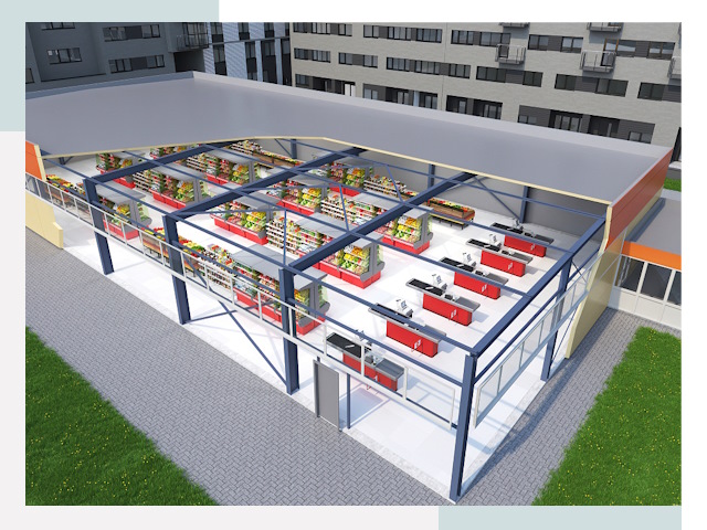 Строительство магазинов в Новокуйбышевск от 615 руб. за м²