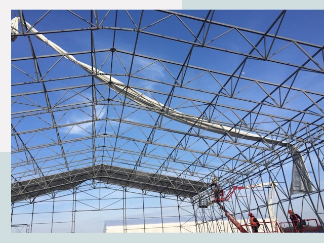 Шатровые ангары от 615 руб. в Новокуйбышевске и Самарской области