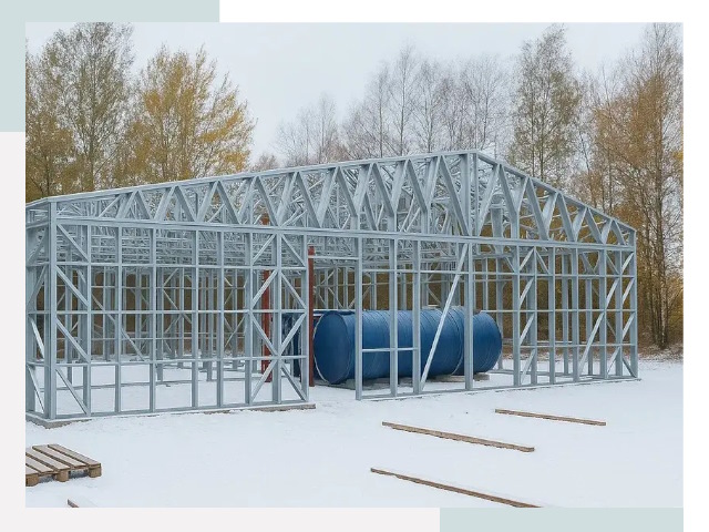 Металлические ангары в Новокуйбышевске