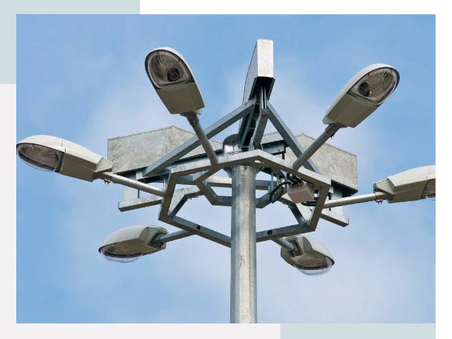 Монтаж осветительных мачт в Новокуйбышевске