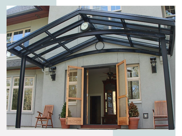 Козырьки металлические в Новокуйбышевске