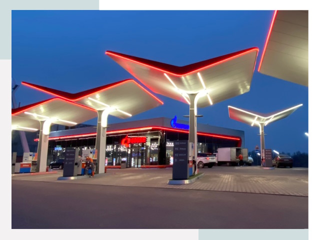 Навесы для АЗС в Новокуйбышевске
