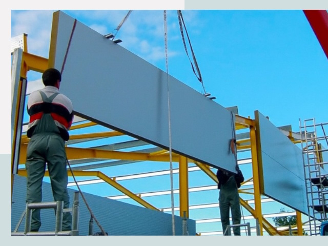 Монтаж сэндвич-панелей в Новокуйбышевске от 615 руб.