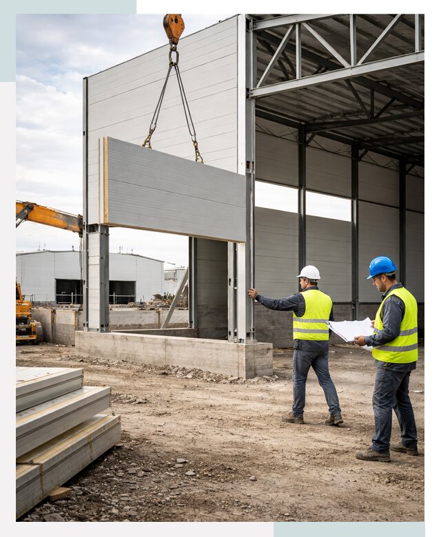 Склад из сэндвич панелей под ключ в Новокуйбышевске от 9730 р. | СтальСтрой-Нвб