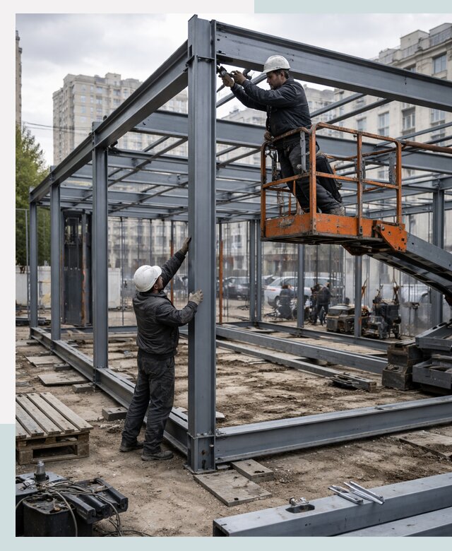 Строительство и монтаж торговых павильонов под ключ в Новокуйбышевске