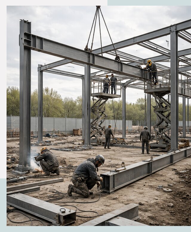 Строительство выставочных павильонов из металлоконструкций в Новокуйбышевске